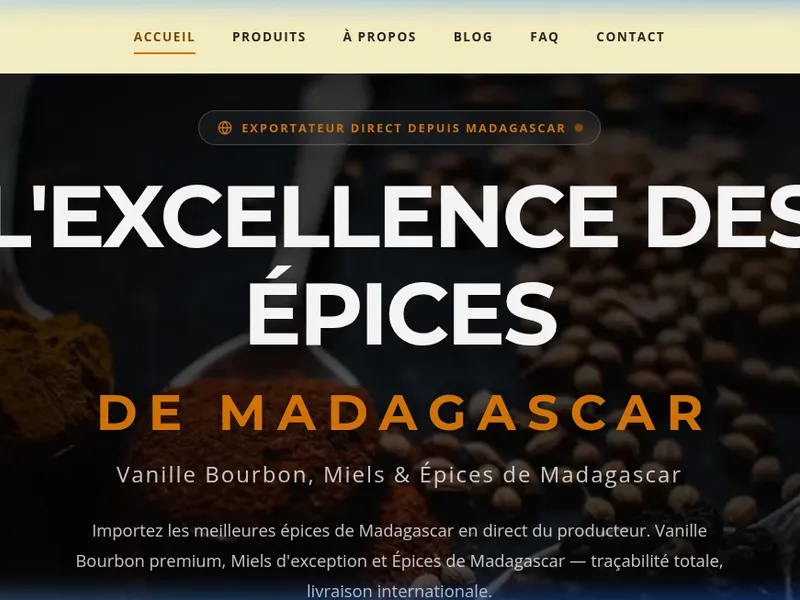 Projet Malagasy Product — L'Excellence à l'Export — L'Artisan Studio