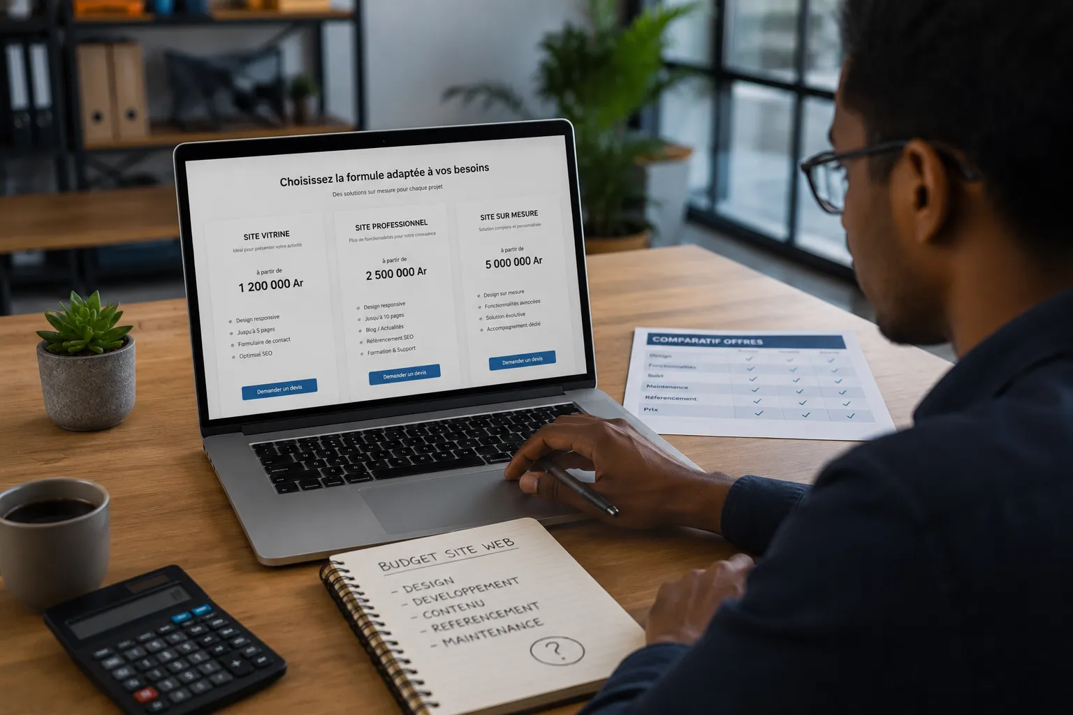 Prix d'un site internet à Madagascar